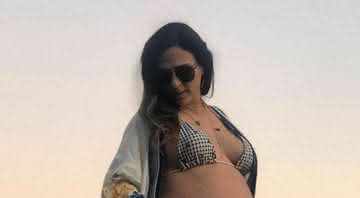 Tata Werneck impressiona com tamanho de barriga de grávida ao lado de Ingrid Guimarães - Reprodução/Instagram