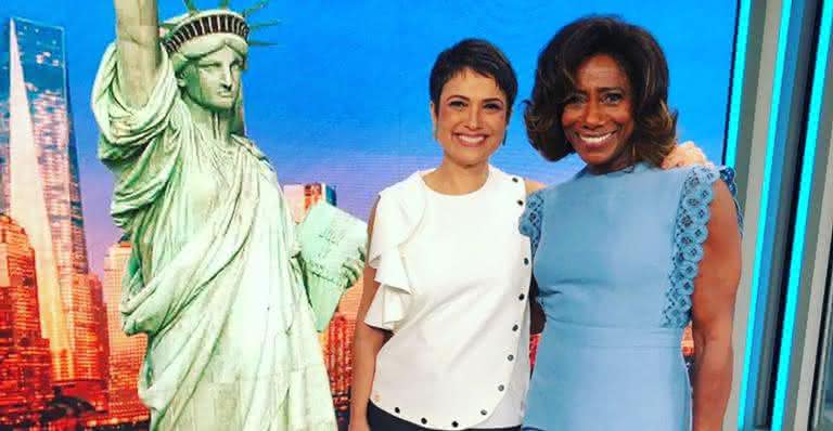 Sandra Annenberg e Glória Maria comemoram estreia em Globo Repórter - Reprodução