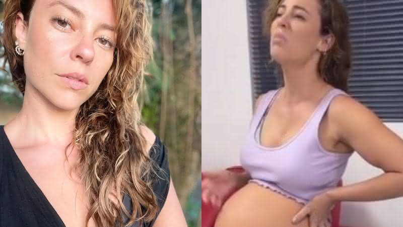 Paolla Oliveira posa com 'barrigão' de grávida à mostra - Reprodução/ Instagram