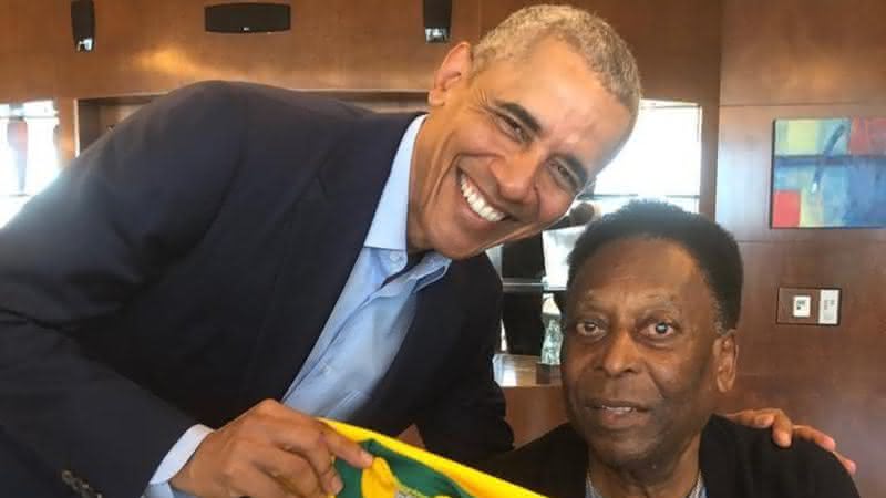 Em seu Instagram, Pelé celebrou o aniversário de 59 anos de Barack Obama e encantou os seguidores - Instagram