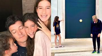 Rodrigo Faro surge em foto com filhas e tamanho de porta chama a atenção - Instagram