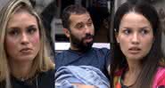 Sarah, Juliette e Gilberto conversam sobre relação deles e escolha do pódio no Jogo da Discórdia - Reprodução/ Globo