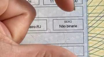 No Rio de Janeiro, ocumentos de certidão de nascimento incluem gênero "não-binare" - Internet