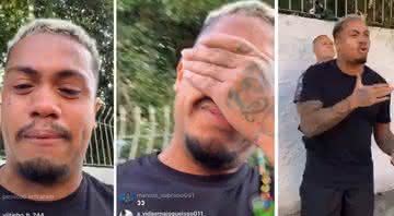 MC Davi chora ao ter carro apreendido em blitz em São Paulo - Instagram