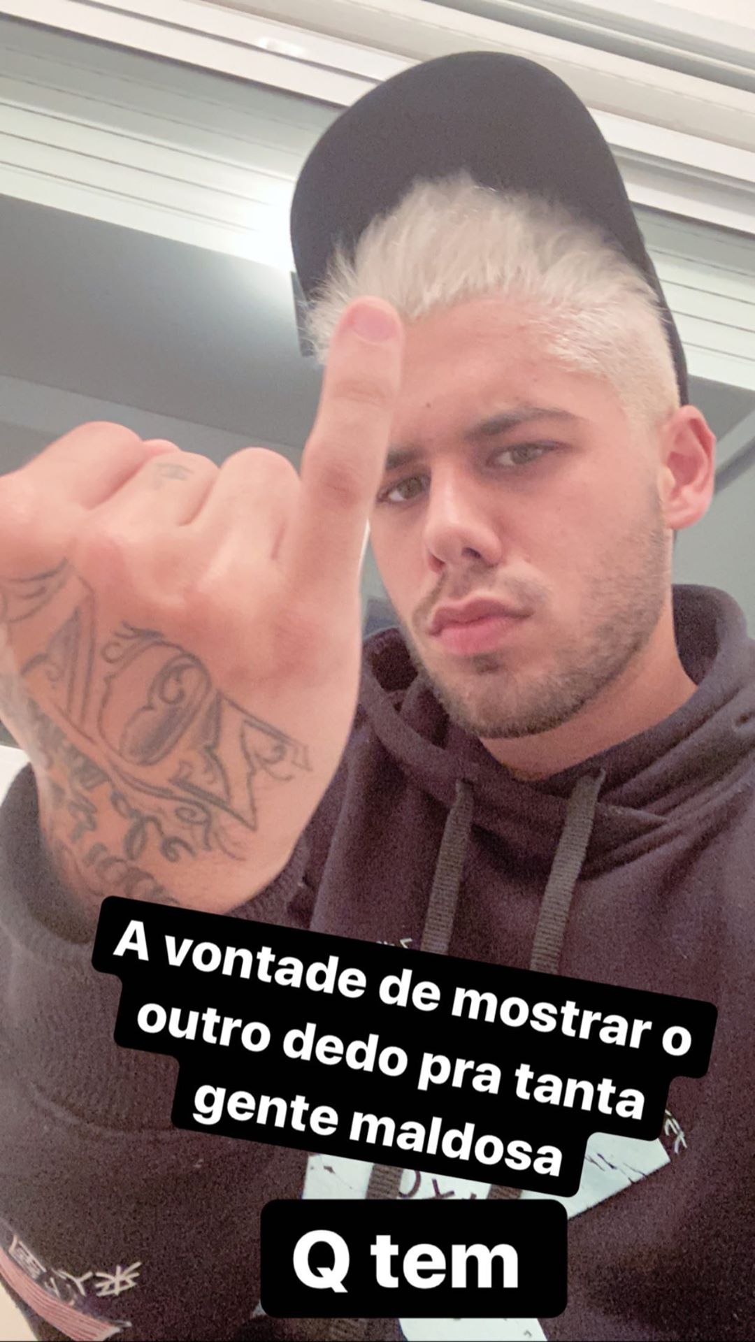 Mensagem de Zé Felipe no Instagram