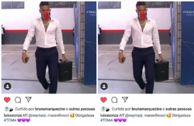 Bruna Marquezine curtiu vídeo de Neymar