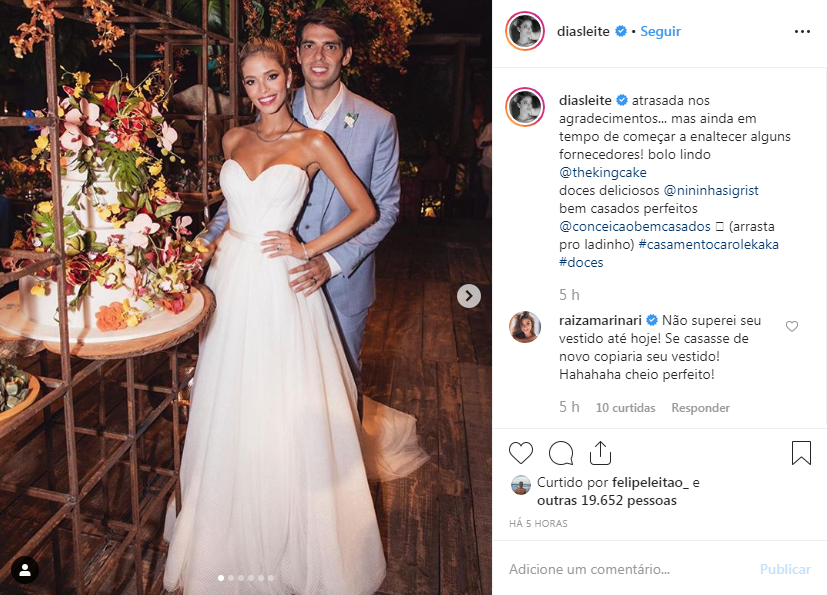 Carol Dias mostra detalhes de sua festa de casamento