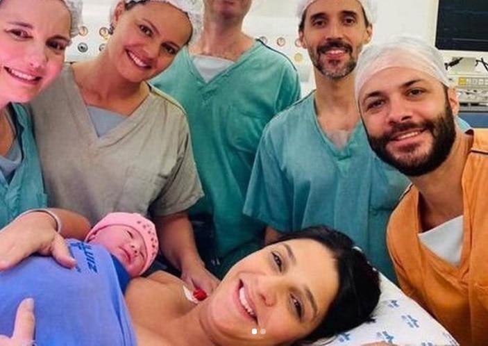 Ana Carolina Oliveira deu à luz Maria Fernanda