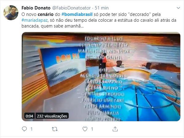 Novo cenário do 'Bom Dia Brasil' divide internautas: ''Decorado pela Maria  da Paz''